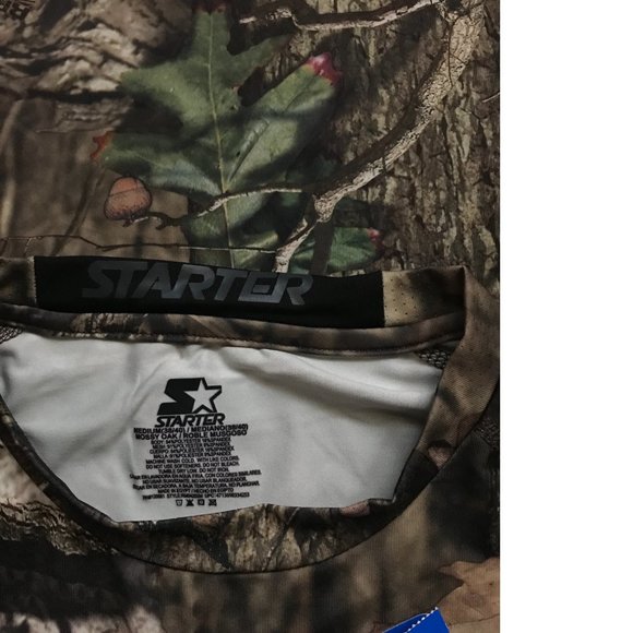 NEW Starter x Mossy Oak Forest Camo Tee Long Sleeve Shirt Camouflage Forest - Picture 7 of 8